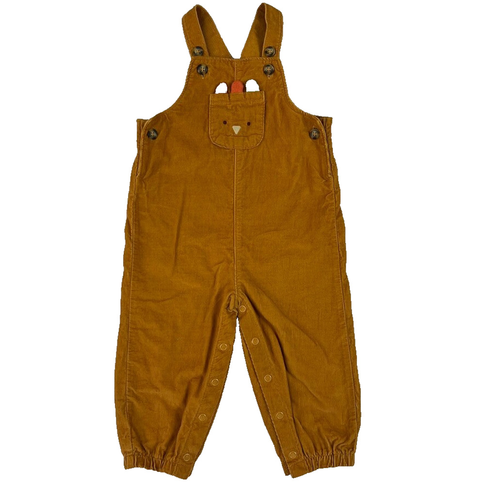CARTER'S Overalls Baby Size 12 months Yellow Corduroy 100% Cotton Breathable